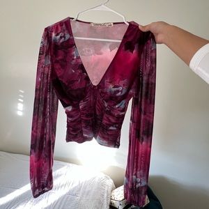 Berry Colored Long Sleeve Top 💗